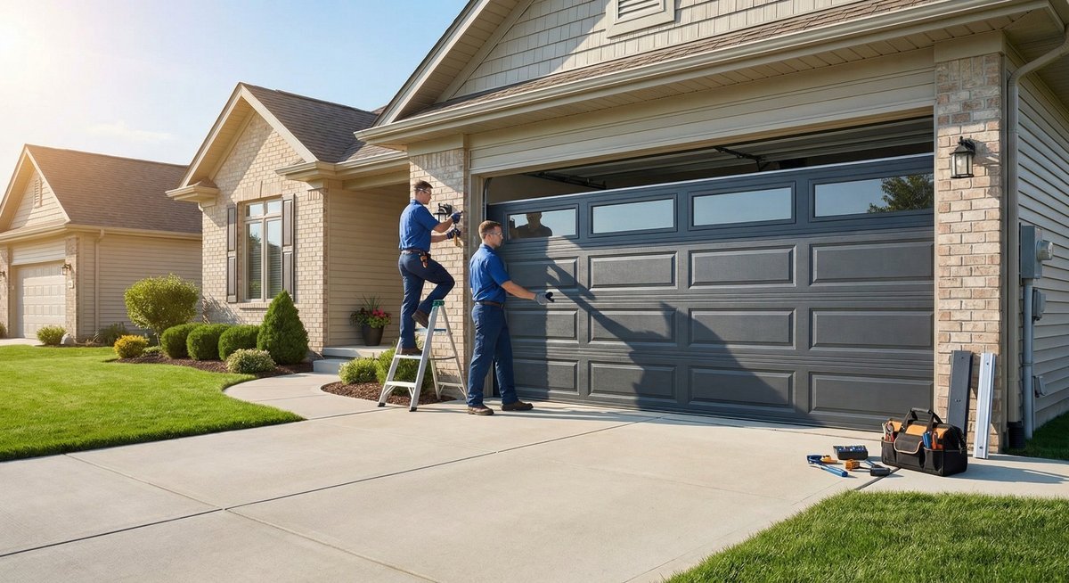 Garage door repair work, gallery photo 2